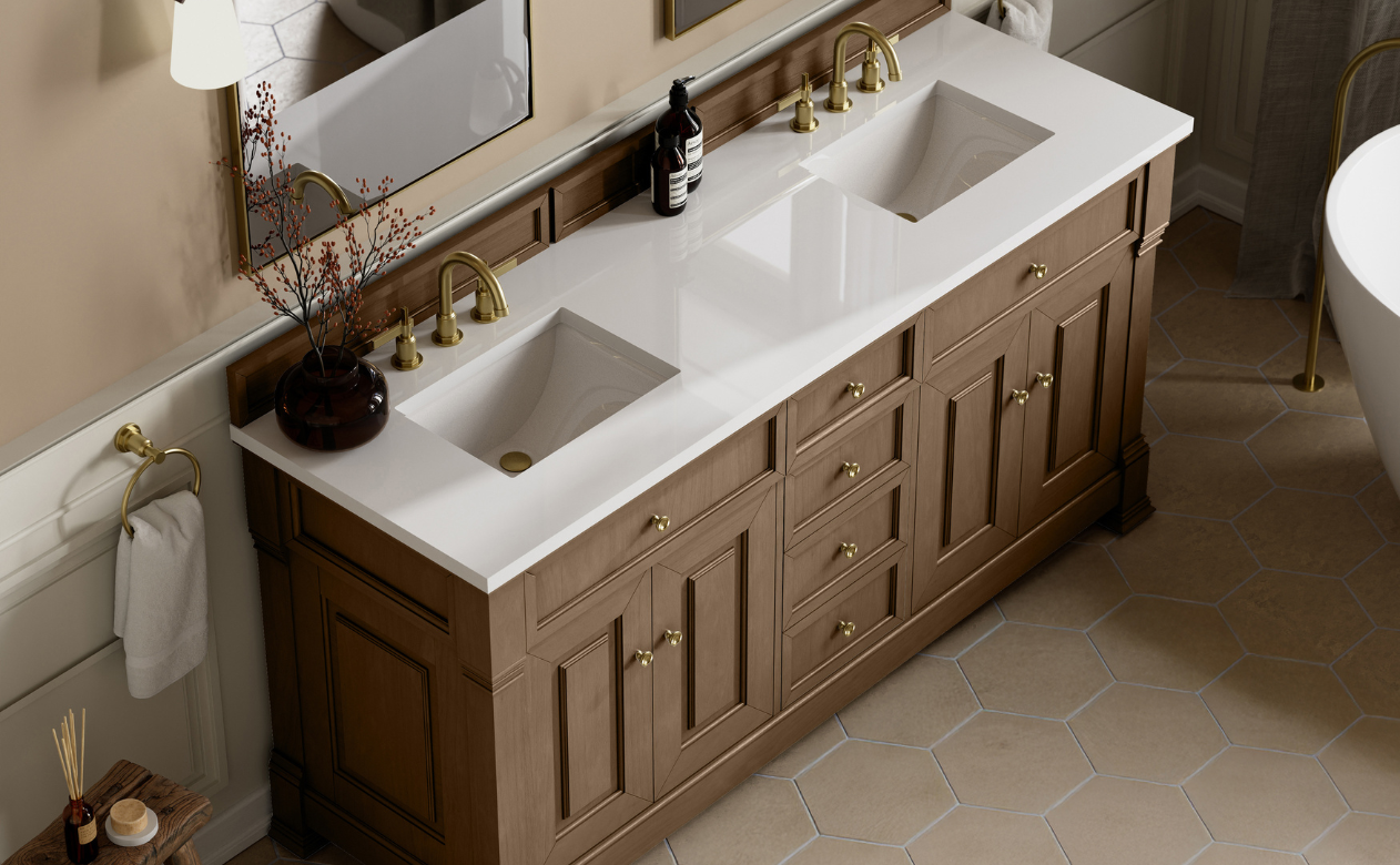 James Martin vanity at Kiba Studios in Putnam, CT