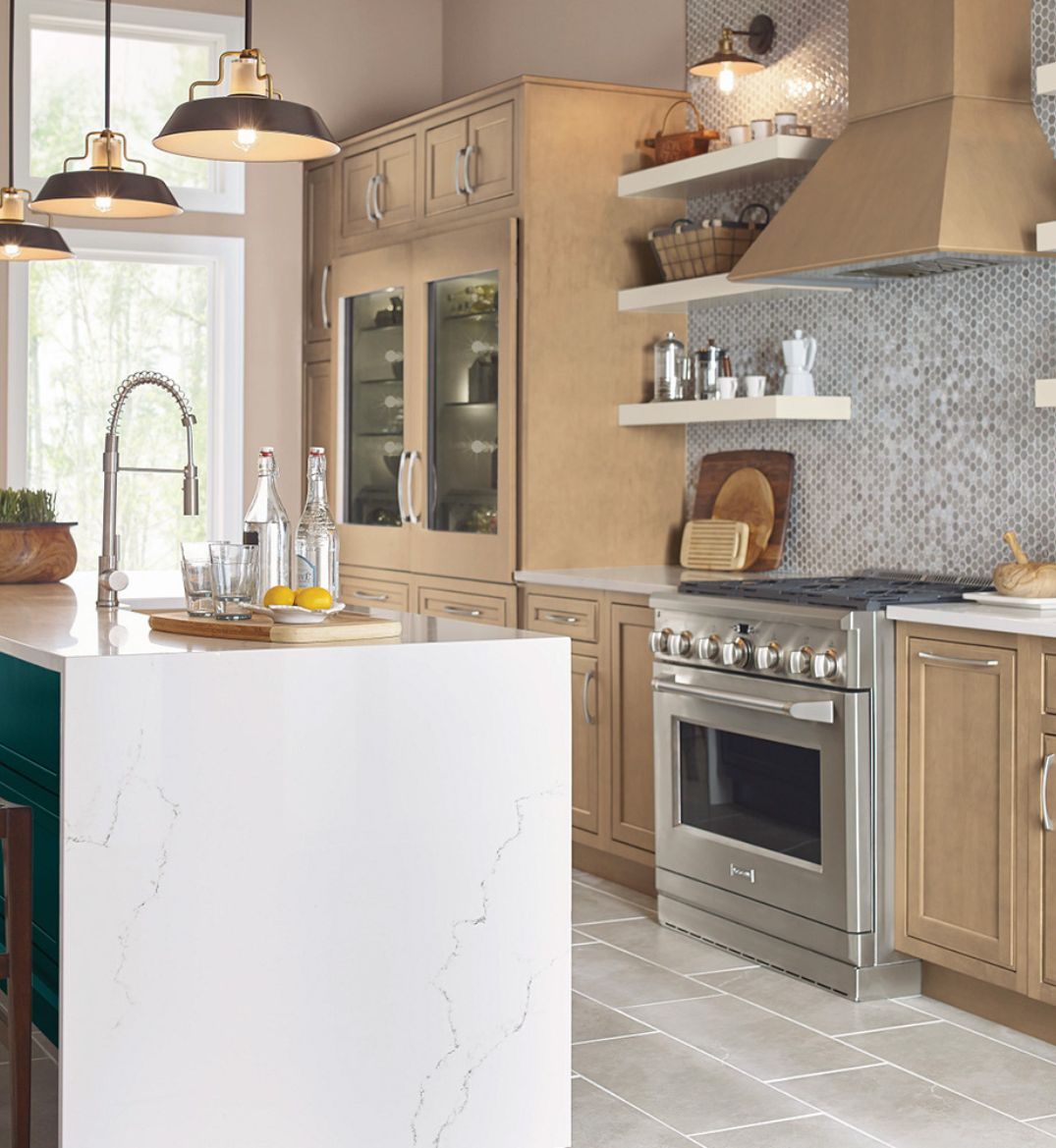 kitchen cabinets on display at Kiba Studios in Putnam