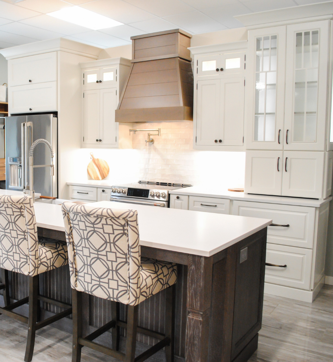 kitchen cabinets on display at Kiba Studios in Putnam